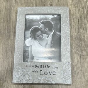 Elegant Gray Stone Photo Frame
